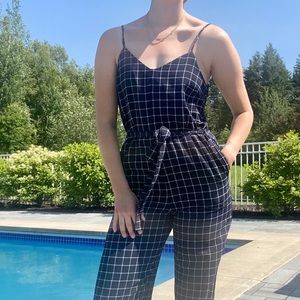 Monteau checked jumpsuit